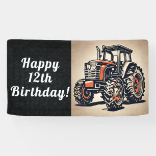 Tractor Happy Birthday Farming Equipment Age Spandoek