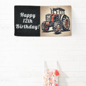 Tractor Happy Birthday Farming Equipment Age Spandoek (Insitu)