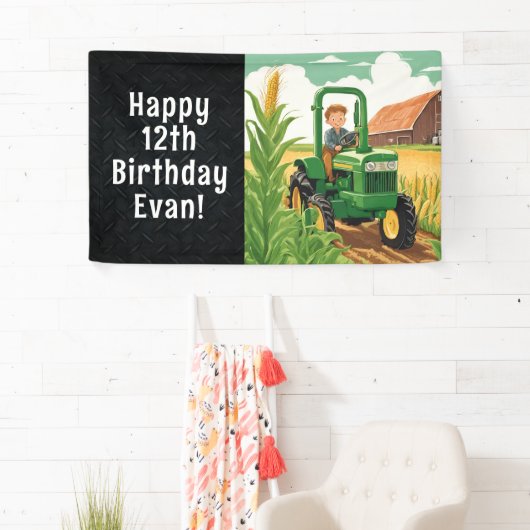 Tractor Happy Birthday Farming Equipment Kind Spandoek (Insitu)