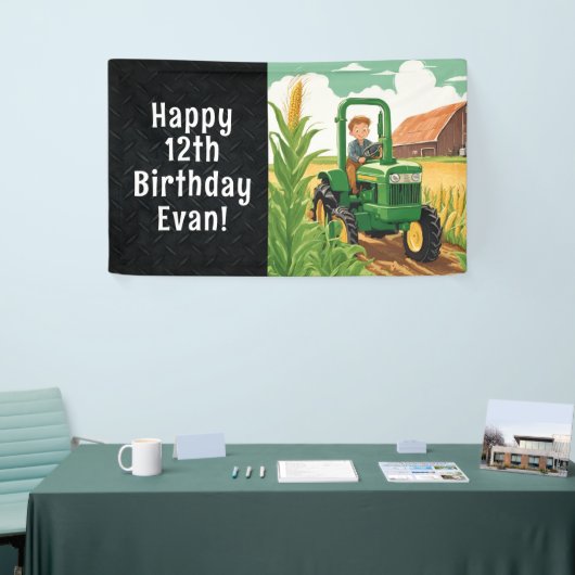 Tractor Happy Birthday Farming Equipment Kind Spandoek (Beurs)