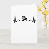 Tractor Hartslag Boerderij- en Boerengeschenken Kaart (Gele Bloem)