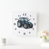 Tractor image for Round Large Wall Clock Vierkante Klok (Huis)