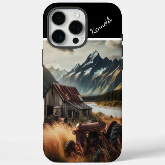 Tractor in de bergen Case-Mate iPhone case (Achterkant)