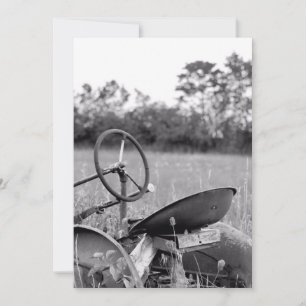 Tractor in hoog gras kaart