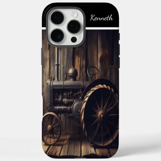 Tractor in Rustieke Schuur Case-Mate iPhone Case (Achterkant)
