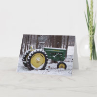 tractor in sneeuw