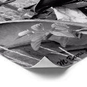  tractor in zwart-wit poster (Hoek)