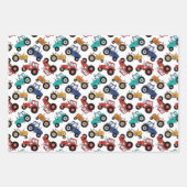 Tractor Inpakpapier, Boerderij Cadeauverpakking Inpakpapier Vel (Voorkant)