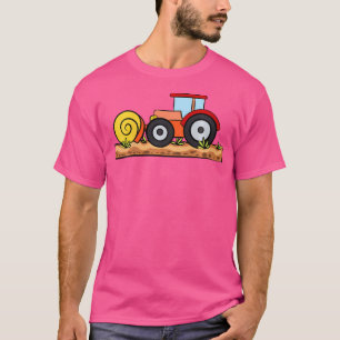 Tractor Jongens Boerderij Landbouw Slijm Maanwielr T-shirt