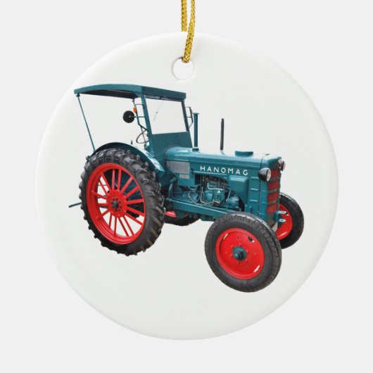 Tractor Keramisch Ornament (Voorkant)