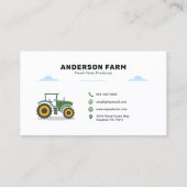 Tractor, Koe, Varken en Kip - Boerderij Visitekaartje (Achterkant)