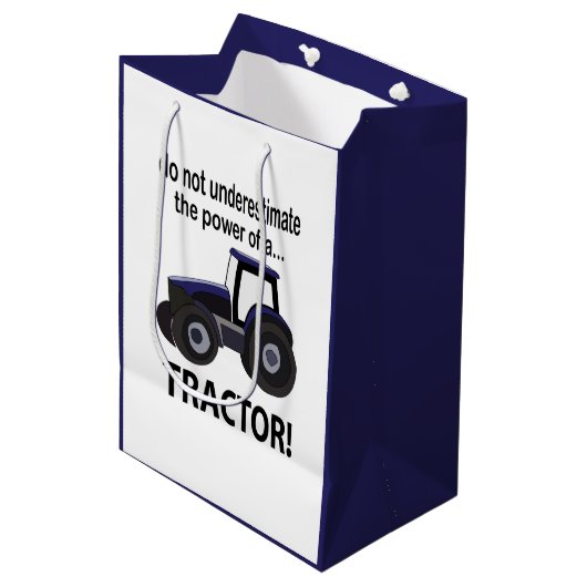 Tractor Kracht Tractor Medium Cadeauzakje (Voorkant Gekanteld)