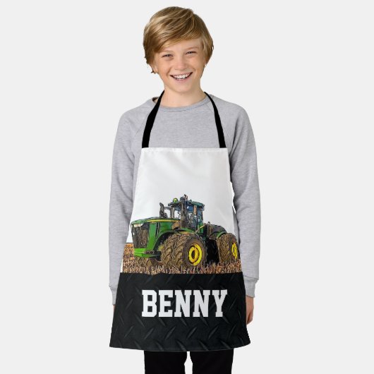 Tractor landbouwmachines Grondbewerking Boer Kinde Schort (Gedragen)
