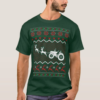 Tractor Lelijke Kerst Present Boer T-shirt