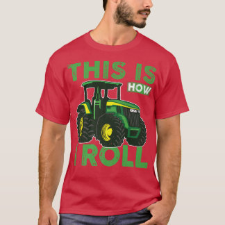 Tractor Lover Farmer Farmer Lover Rancher Retro D T-shirt