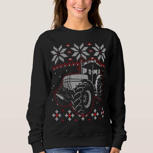 Tractor Lover Ugly KerstSweater Farmer Farmin Trui (Voorkant)