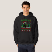 Tractor Lover Xmas Tree Ugly Santa Tractor Christm Hoodie (Voorkant volledig)