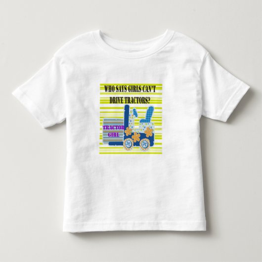 Tractor Meisje Tshirts en geschenken (Voorkant)