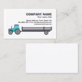 Tractor met aanhanger - Boerderij Supply Simple Wh Visitekaartje (Voorkant / Achterkant)