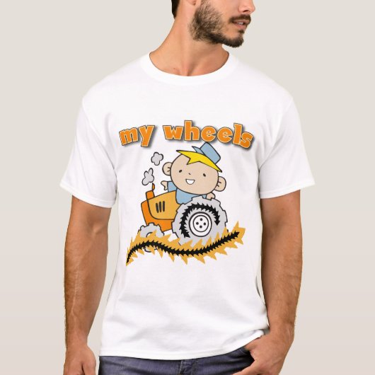 Tractor Mijn T-shirts en Giften van Wielen (Voorkant)