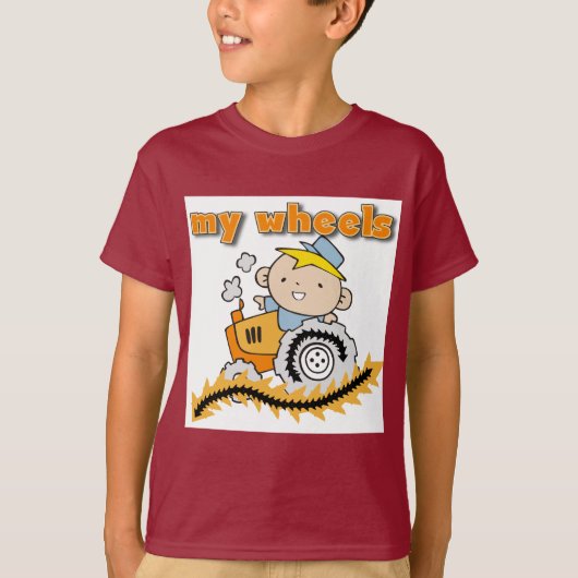 Tractor Mijn T-shirts en Giften van Wielen (Voorkant)