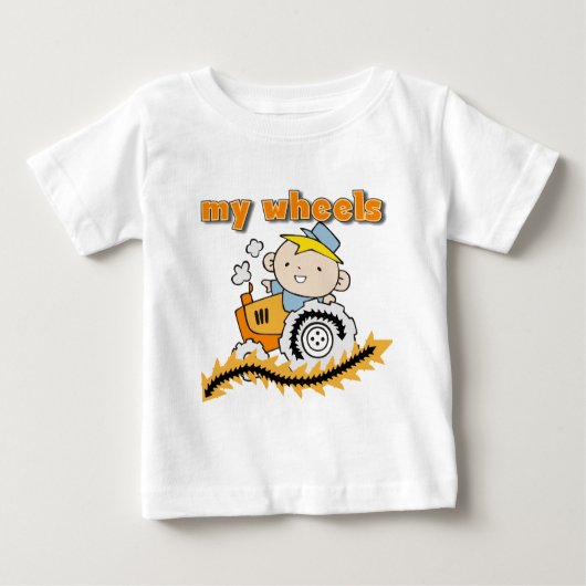Tractor Mijn T-shirts en Giften van Wielen (Voorkant)