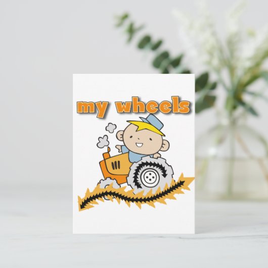 Tractor Mijn T-shirts en Giften van Wielen Briefkaart (Staand voorkant)