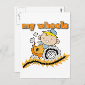 Tractor Mijn T-shirts en Giften van Wielen Briefkaart (Voorkant / Achterkant)