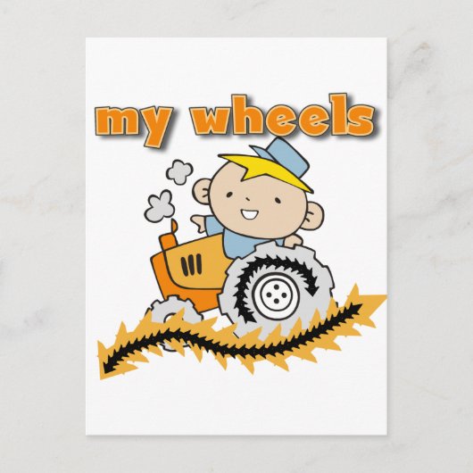 Tractor Mijn T-shirts en Giften van Wielen Briefkaart (Voorkant)