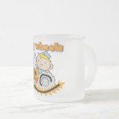 Tractor Mijn T-shirts en Giften van Wielen Matglas Koffiemok (Voorkant rechts)