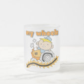 Tractor Mijn T-shirts en Giften van Wielen Matglas Koffiemok (Center)