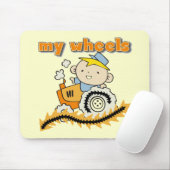 Tractor Mijn T-shirts en Giften van Wielen Muismat (Met muis)