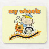 Tractor Mijn T-shirts en Giften van Wielen Muismat (Voorkant)