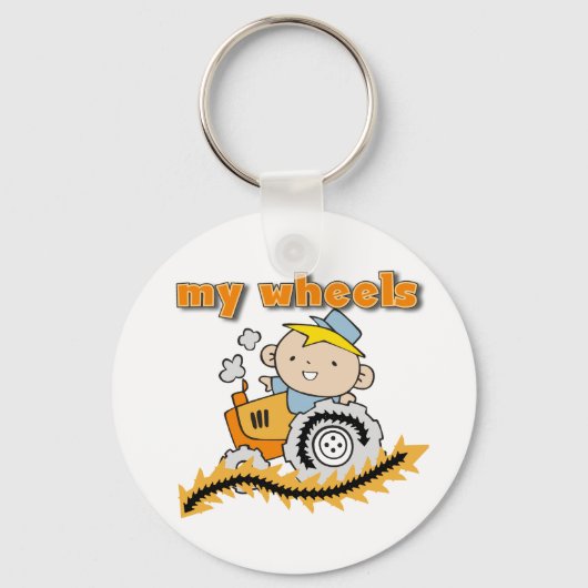 Tractor My Wheels Sleutelhanger (Voorkant)