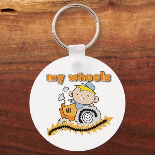 Tractor My Wheels Sleutelhanger (Voorkant)