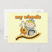 Tractor My Wheels Tshirts and Gifts Briefkaart (Voorkant / Achterkant)