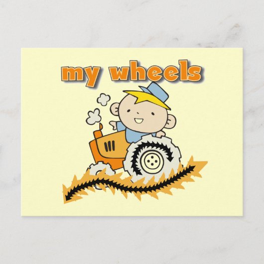 Tractor My Wheels Tshirts and Gifts Briefkaart (Voorkant)