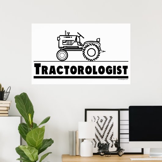 Tractor Ologist Poster (Thuiskantoor)