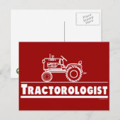 Tractor Ologist RED Briefkaart (Voorkant / Achterkant)