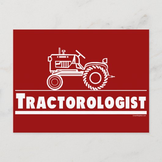 Tractor Ologist RED Briefkaart (Voorkant)