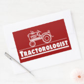 Tractor Ologist RED Rechthoekige Sticker (Envelop)
