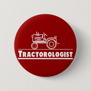 Tractor Ologist RED Ronde Button 5,7 Cm