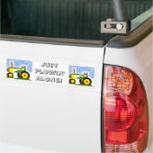 Tractor onder Blue Sky Bumpersticker (Op Truck)