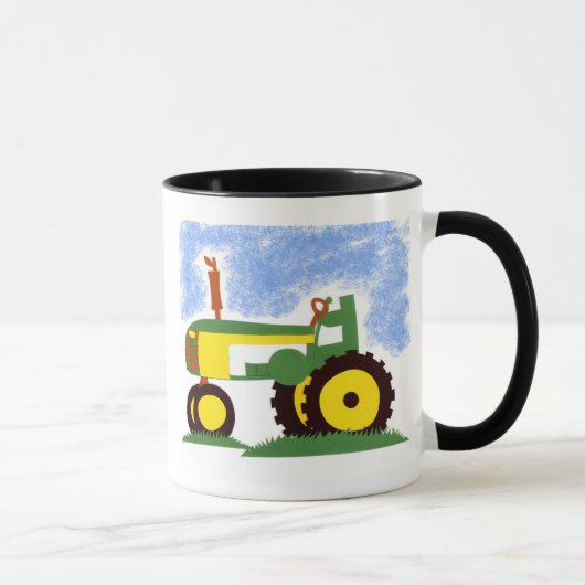 Tractor onder Blue Sky Mok (Rechts)