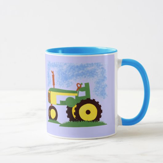 Tractor onder Blue Sky Mok (Rechts)