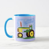 Tractor onder Blue Sky Mok (Links)
