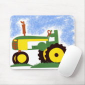 Tractor onder Blue Sky Muismat (Met muis)