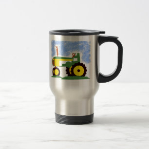 Tractor onder Blue Sky Reisbeker