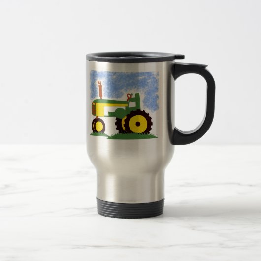 Tractor onder Blue Sky Reisbeker (Rechts)