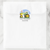 Tractor onder Blue Sky Ronde Sticker (Tas)